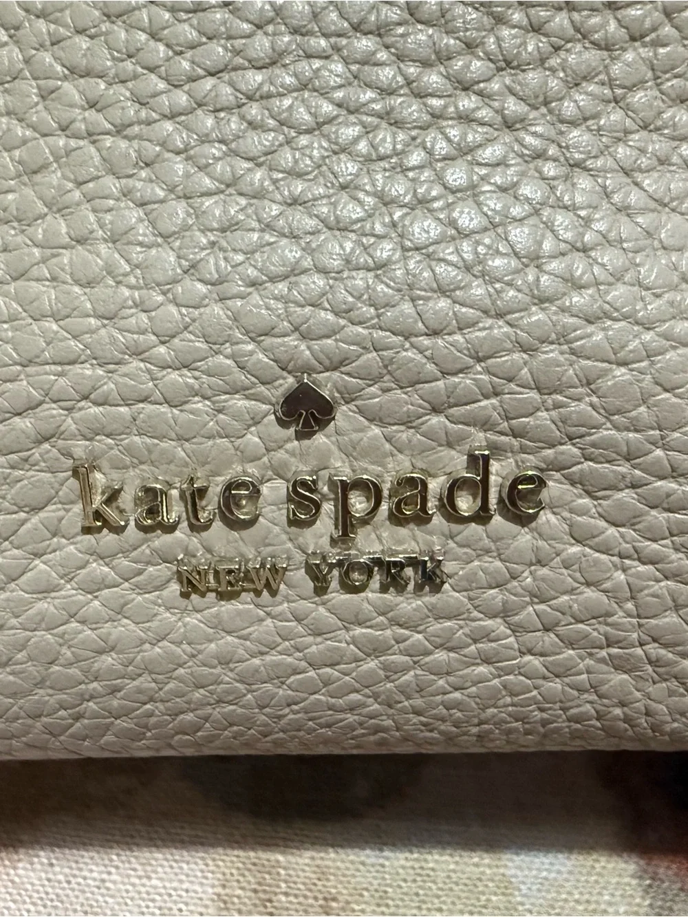 kate spade New York Pebbled Leather Tote in Blush